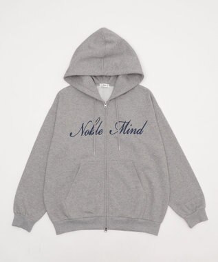 WEGO 【25年秋冬新作/ユニセックス着用ITEM/SMLサイズ展開】グラフィックロゴダブルZIPパーカー グレーその他