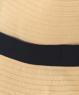 J.PRESS LADIES 【WEB限定カラーあり・畳める】ブレードHAT ベージュ×ブラック系