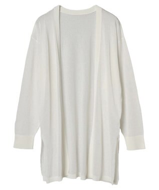CRAFT STANDARD BOUTIQUE シアーニットトッパーカーディガン Off White