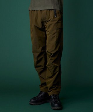 JOSEPH ABBOUD MOUNTAIN 【ECO撥水/起毛裏地】マイクロリップワッシャー カーゴ パンツ カーキ系