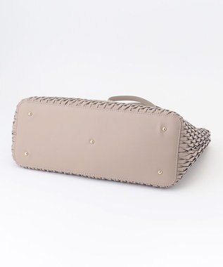 LA BAGAGERIE ランダムプリーツトートバッグ グレージュ