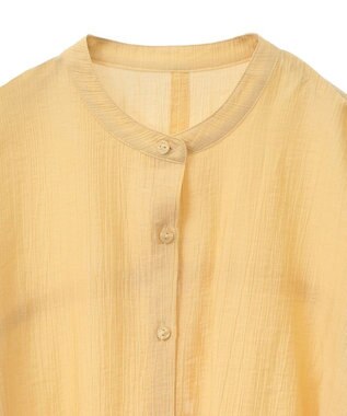 Green Parks バックシャンバンドカラーシャツ Yellow