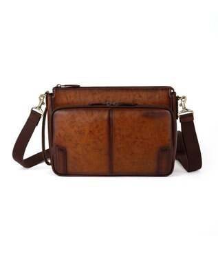 ACE BAGS & LUGGAGE LO HOMME PRESSE アルカイック 本革 日本製 ショルダーバッグ 横型 71883 ロ・オム・プレッセ ブラウン