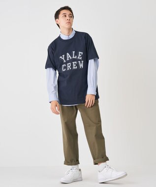 J.PRESS YORK STREET 【UNISEX】YALE × J.PRESS YORK STREET コラボTシャツ ネイビー系