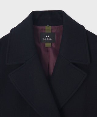Paul Smith ウールカルゼ ロングコート ネイビー