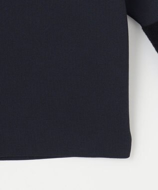 自由区 L モールブロッキング ニット ネイビー