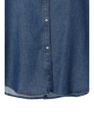 AMERICAN HOLIC デニムブザムバックボタンチュニック Indigo