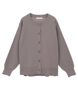 AMERICAN HOLIC クルーネックニットカーディガン Gray Beige