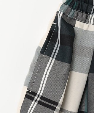 ANY KIDS カラー チェック スカート グリーン系チェック