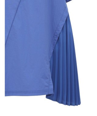 earth music&ecology プリーツドッキングチュニック Blue