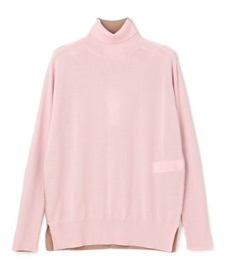 BEIGE， 【洗える】LA MONNAIE / タートルネックニット Pink×Taupe
