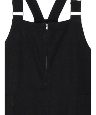 AMERICAN HOLIC リネンブレンドＩラインジャンバースカート Black