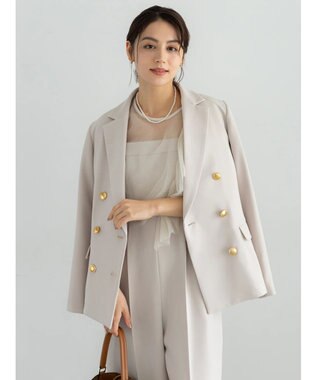 Te chichi 【セレモニーアイテム】テーラードWブレストジャケット（セットアップ可） ベージュ