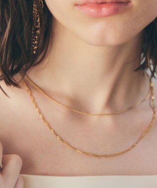 YECCA VECCA 【2本SET】ステンレス2連ネックレス