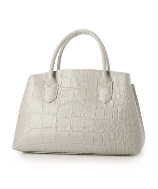 UNBILLION ペルケ perche / WEB直営限定・牛革ユーティリティ・2wayトートバッグS クロコグレー