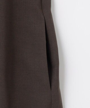 J.PRESS LADIES S 【人気・お呼ばれ・一枚で着映え】ECO ウェザー ストレッチ ワンピース ダークブラウン系