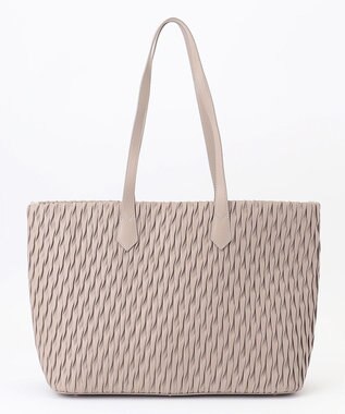 LA BAGAGERIE ランダムプリーツトートバッグ グレージュ