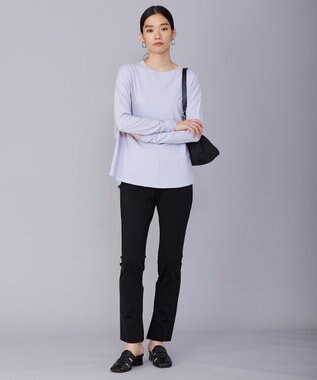 ICB 【WEB限定カラーあり・洗える】ヴィスコースワイド プルオーバー ライラックグレー系