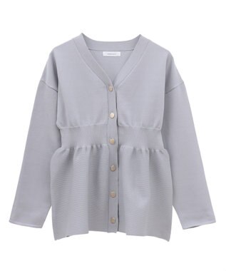 Green Parks ・ＡＮＤＳＥＡＲＣＨ　ペプラムニットカーディガン Light Gray
