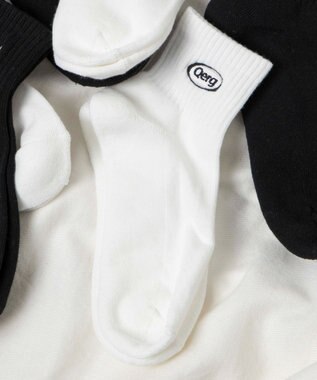 WEGO デザインロゴ刺繍アンクル底パイルソックス