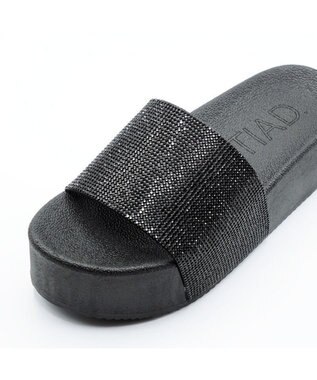 APOM ラインストーンリカバリーサンダル ブラック