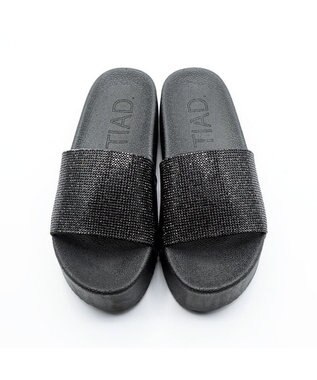 APOM ラインストーンリカバリーサンダル ブラック