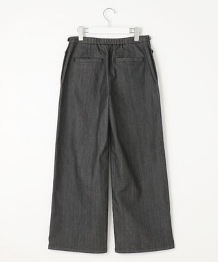 J.PRESS LADIES L 【洗える】T/C DENIM セミワイド パンツ ブラック系