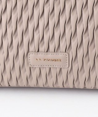LA BAGAGERIE ランダムプリーツトートバッグ グレージュ