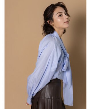 Te chichi 【泉 里香さん着用・Oggi.jp10/23掲載】ビッグリボン2WAYブラウス サックスブルー