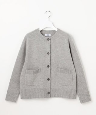 J.PRESS LADIES S CAT ニット カーディガン ミディアムグレー系