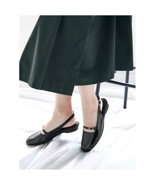 ASICS WALKING ペダラ レディース 2E 2.0cmヒール ブラック系