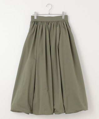 #Newans タフタボリュームバルーンスカート カーキ
