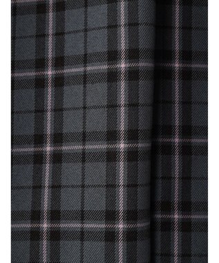 earth music&ecology チェックフレアスカート Check Gray