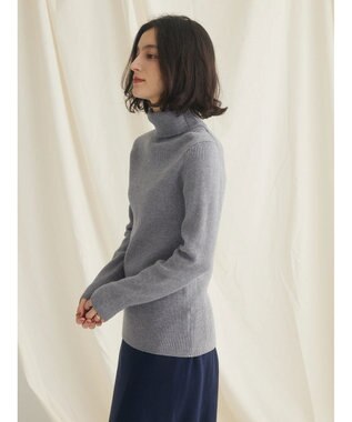 CRAFT STANDARD BOUTIQUE リブタートルネックニットプルオーバー Gray Mixture