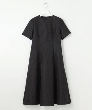 23区 S 【APPLAUDIR】シャドーフラワージャカード ドレス ブラック系