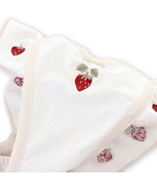 PET PARADISE ペットパラダイス エコメッシュ ワンピース 《苺刺繍》 小型犬 ホワイト×ピンク