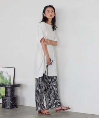 AMERICAN HOLIC 袖ロールアップカットチュニック Off White