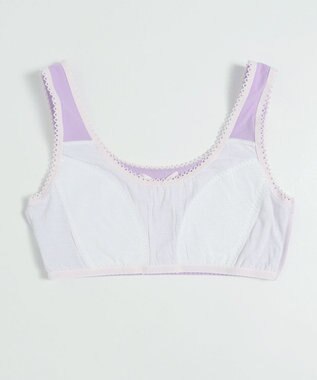 WEGO 【ハーフトップ＆ショーツセット】Liliane　Ciel　　レースアップリボン ライトパープル