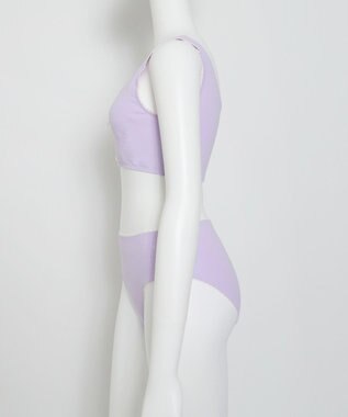 WEGO 【ハーフトップ＆ショーツセット】Liliane　Ciel　　レースアップリボン ライトパープル