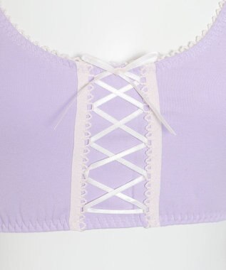 WEGO 【ハーフトップ＆ショーツセット】Liliane　Ciel　　レースアップリボン ライトパープル