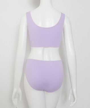 WEGO 【ハーフトップ＆ショーツセット】Liliane　Ciel　　レースアップリボン ライトパープル
