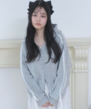 WEGO レースリボンニットパーカー