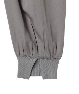 Green Parks ・ｆｕｒｒｙ　ｒａｔｅ　リブキリカエジョガーパンツ Light Gray