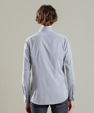JOSEPH HOMME アロージャガードストレッチ ウイングカラーシャツ ライトグレー系