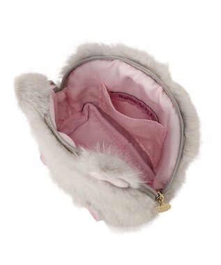 Maison de FLEUR ねこフェイスポーチ Light Gray