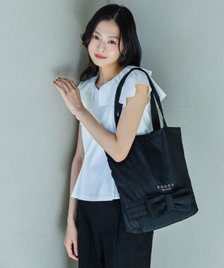 TOCCA HOLDING KNOT SUBBAG サブバッグ【星風まどかさん着用・A4サイズ対応】 ブラック系