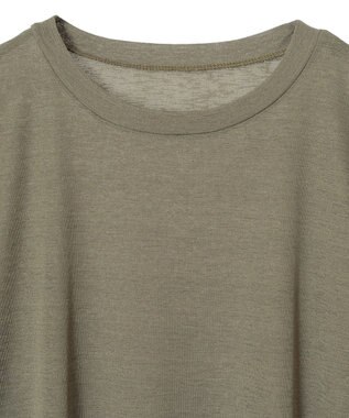 Green Parks ナイトメア／袖シアーＴシャツ Khaki