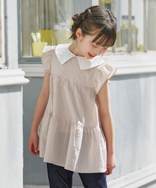 組曲 KIDS 【150-160㎝】ティアード チュニック ベージュ