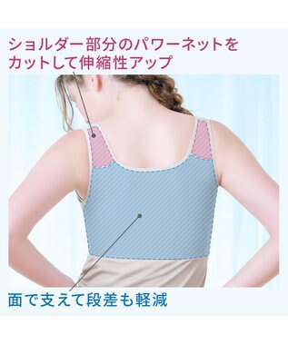 BRADELIS New York 【BRADELIS NewYork peace】綿混楽々dailyバストスリップ25  ノンワイヤー 補正下着 カップ付き ブラキャミ ブラトップ パールグレージュ