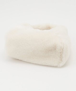 Feroux フェイクファーミニ バッグ アイボリー系